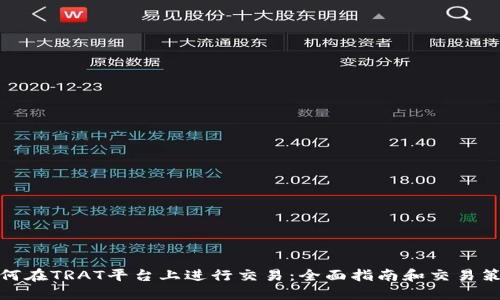 如何在TRAT平台上进行交易:全面指南和交易策略